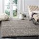 Bold Grey Plush Living Rug